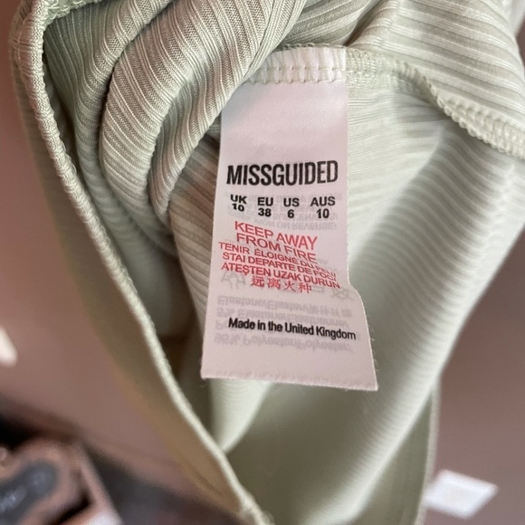 NWT Carli Bybel x Missguided Ribbed Bodycon Dress - Picture 5 of 7